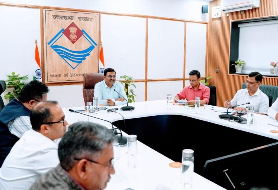 The Chief Secretary held a review meeting with District Magistrates via video conferencing.