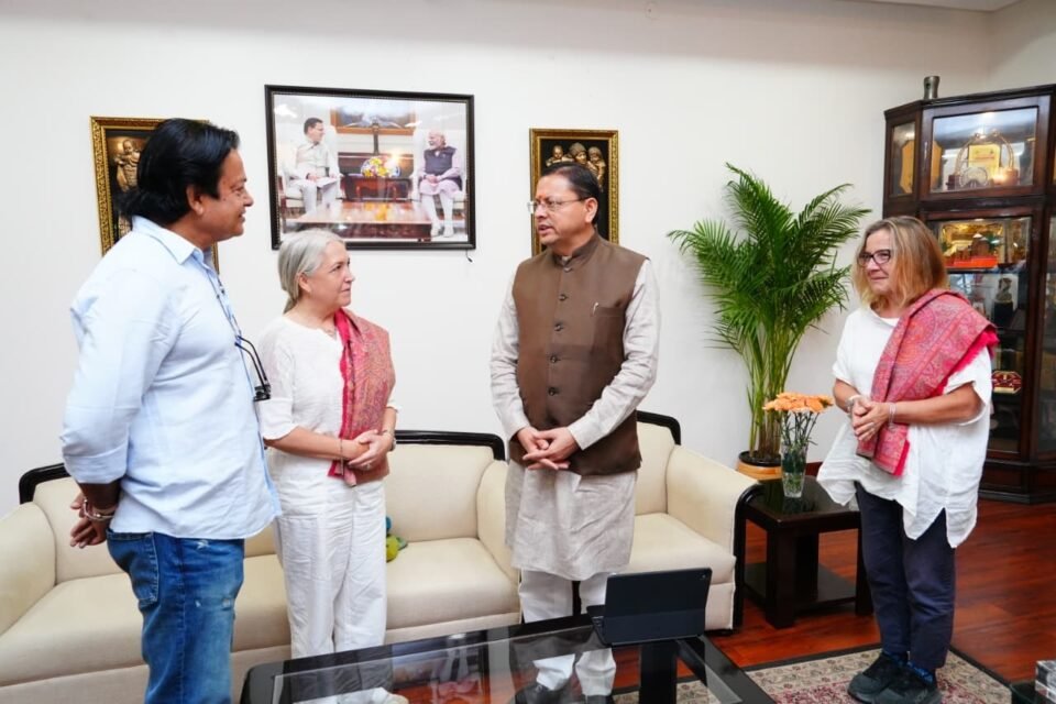 A delegation of international film producers met with Chief Minister Pushkar Singh Dhami.