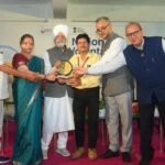 Dr. Anil Verma, a 155-time blood donor, honored with the National Voluntary Blood Donation Award.