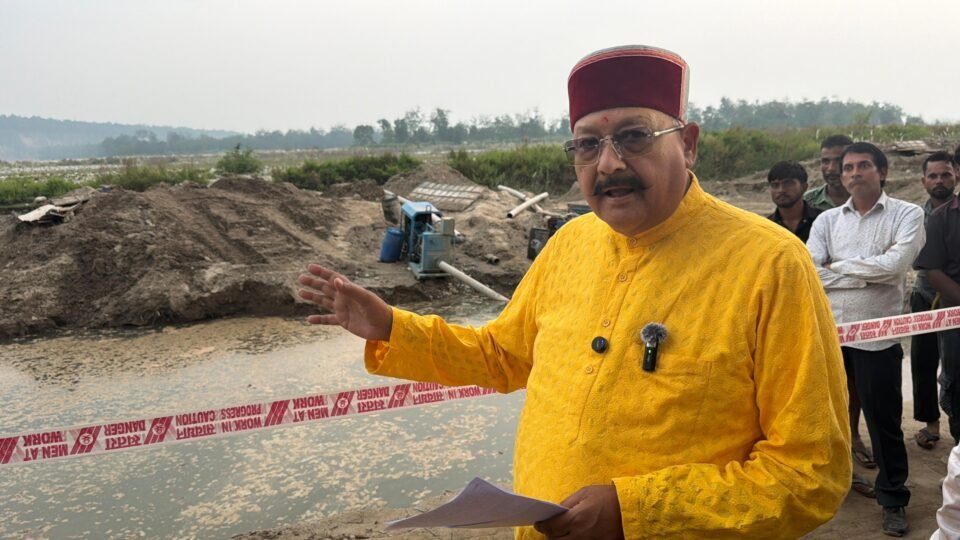 Maharaj conducted an on-site inspection of the works at the Sharda Corridor and Nayakkheda.