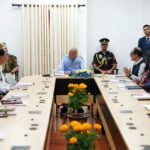 The Governor held a meeting with officials at Lok Bhawan.